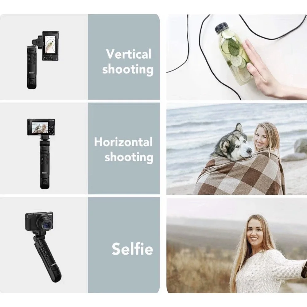 AODELAN Wireless Shooting Grip Tripod with Remote Control for Vlogging, for Sony